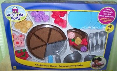 Just Like Home Cake Decorator Playset New