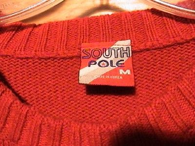 Southpole Mens Sweater Sz M Varsity Style Acrylic Knit