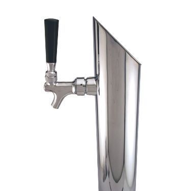 Stainless Single Faucet Kegerator Beer Tower Taper Cut 3 Column