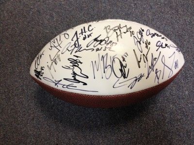 GEORGIA BULLDOGS TEAM SIGNED FULL SIZE FOOTBALL RICHT MURRARY MITCHELL