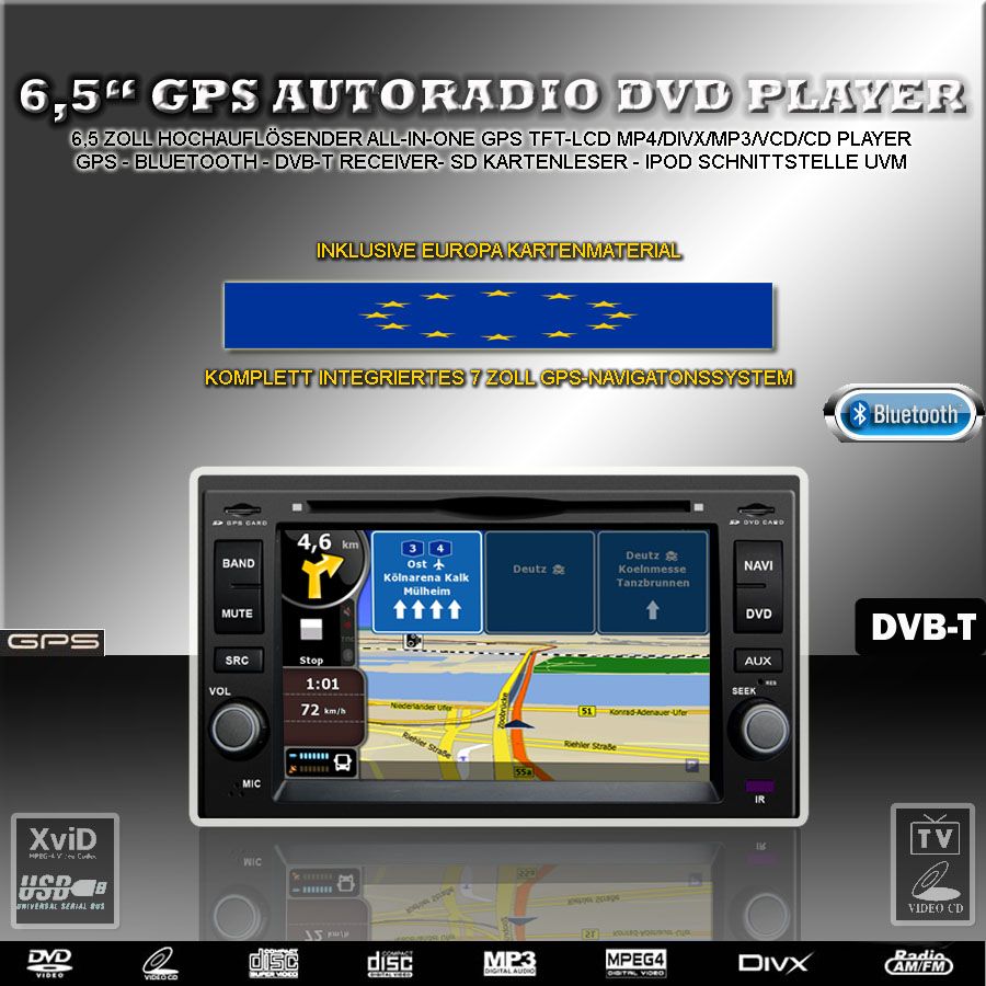 GPS Navigation Kia Sportage Sorento Cerato Carnival Ceed Spectra Navi