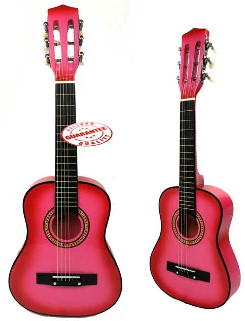 Star Kids Acoustic Toy Guitar 27 Pink Color CG621 PK