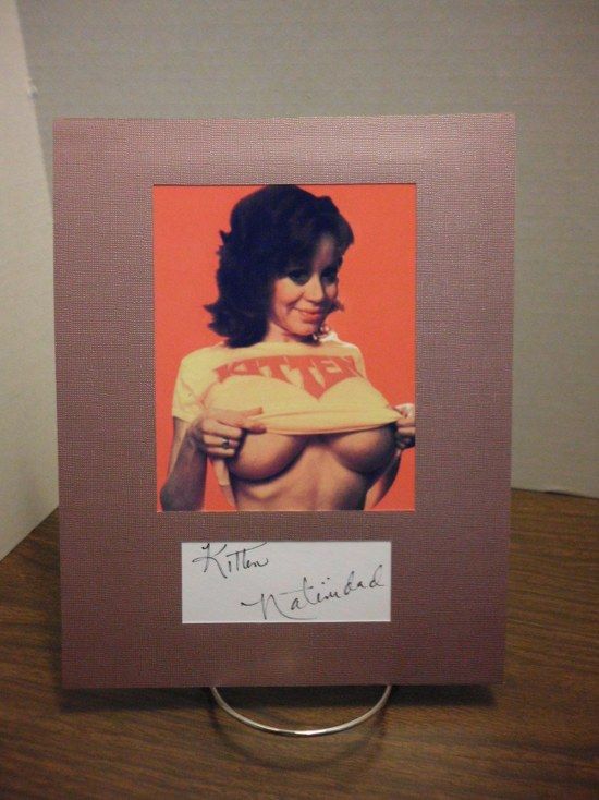 Kitten Natividad Autograph Huge Bust Display Signed Signature COA