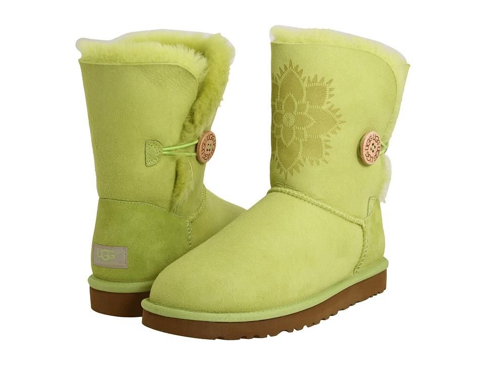 UGG Bailey Kiwi Kimono Flower Button Boots Sizes 8