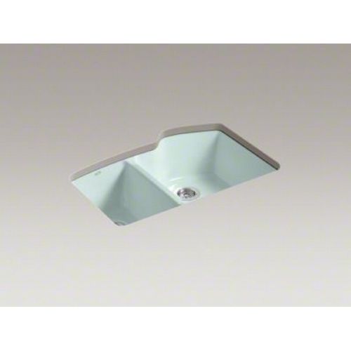 Kohler K 5870 5U FE Undermount Double Bowl Kitchen Sink Frost