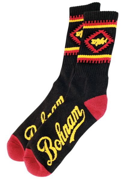 Bohnam Bass Crew Socks Black Ships Free