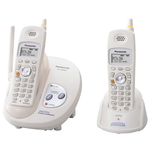 Panasonic KX TG2422W 2 4 GHz Duo Single Line Cordless Phone