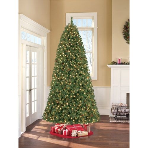 Pre Lit 9 Lakeshore Christmas Tree Pine Cones 1200 Clear Lights 2832
