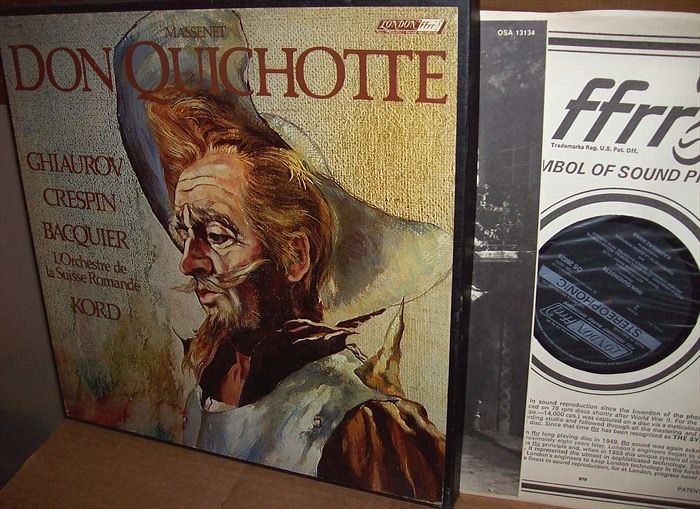 Massenets Don Quichotte Kord Ghiaurov Crespin 1978 UK ffrr 3LP Box