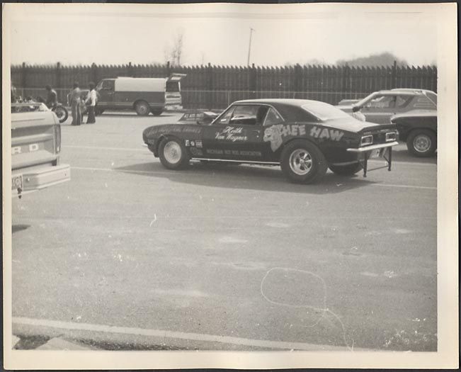 Old Photo 1967 Chevrolet Camaro Lapeer Dragway 670480