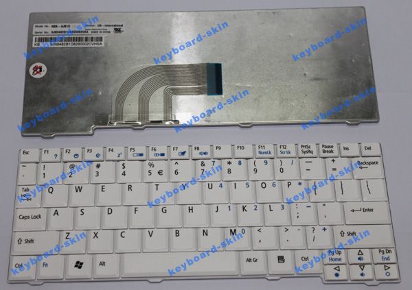 Aspire one ZG5 ZG8 ZA8 531H Pro 531h series laptop US Keyboard White