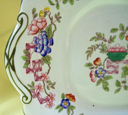 Vintage Lawleys Norfolk Pottery Hand Painted Plates