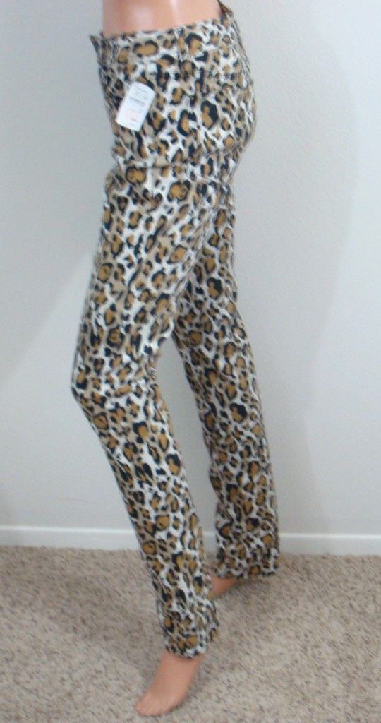 Print Super Skinny Leg Stretch Jeans New $225 Wildcat 28