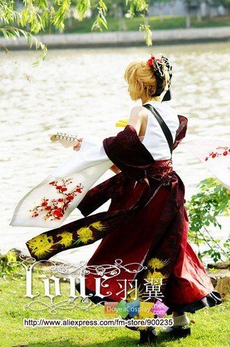 Vocaloid Len Fleeting Moon Flower Cosplay Costume