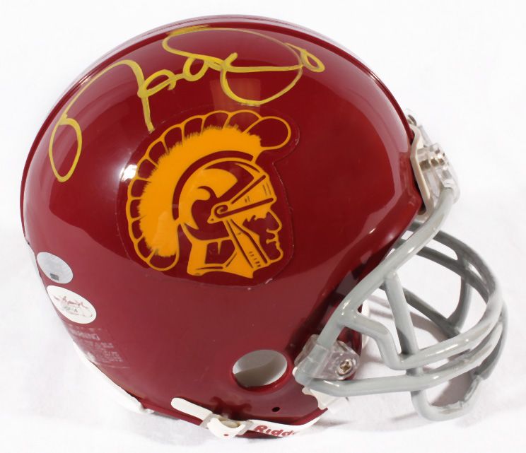 Matt Leinart Signed USC Trojans Mini Helmet Leinart Holo JSA Certified