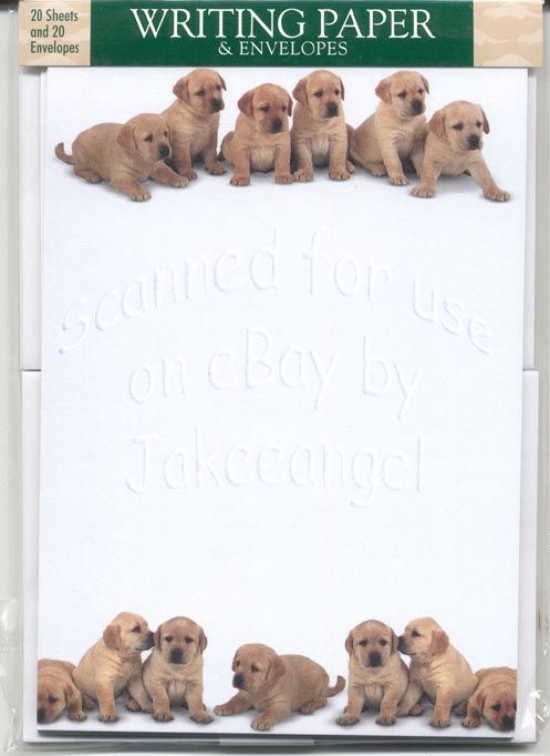 Writing Paper Puppies Envelopes 20 Sheets Puppy Love England