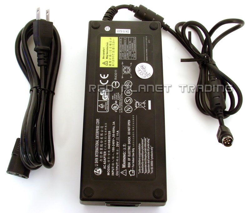 Genuine Li Shin 220W AC Power Adapter Alienware Area 51 M7700 MJ 12M