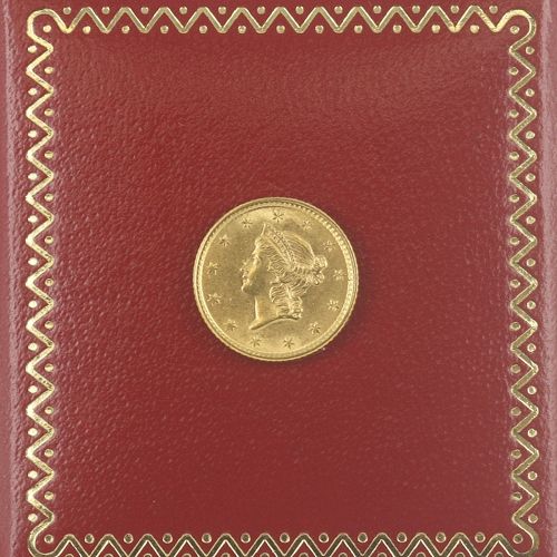 1853 P Liberty Head $1 One Dollar Gold Coin