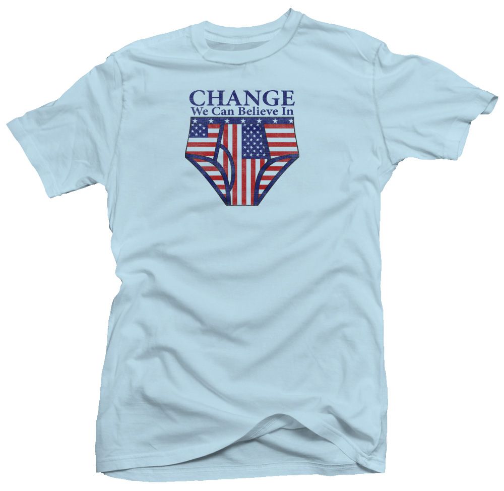 Change Anti Obama Funny Tea Party GOP Humor T Shirt