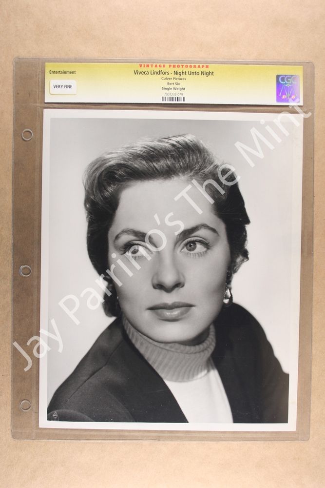 CGC Photo Viveca Lindfors Night Unto Night Authentic