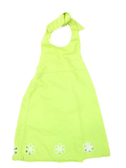 Girls 7 Gymboree Lime Green Palm Springs Halter Dress Cute