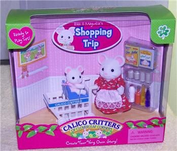 Calico Critters Rikki Magnolias Shopping Trip New