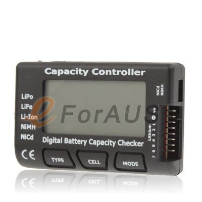 Digital Battery Capacity Checker LiPo Life Li ion NiMH NiCd