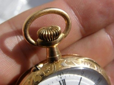 RRR Antique hand engraved 18k gold case Lip Chronometer pocket watch