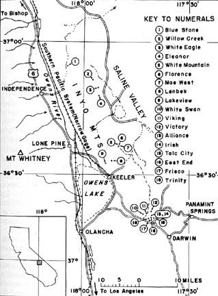 , Owens Lake, Lone Pine, Mt. Whitney, Keeler and the Inyo Mountains