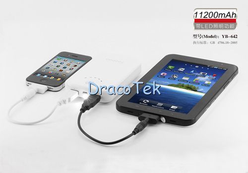 11200mah Power Bank mobile battery for iPhone iPad Galaxy S tablet