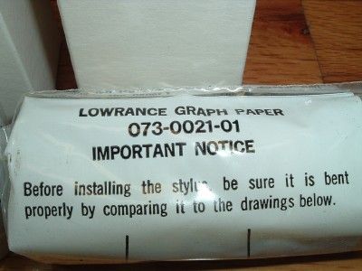 LPG 605 Original Graph Paper w Stylus Lowrance x15 X15A x16 Eagle Mach