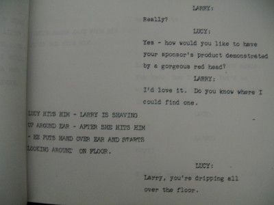 Lucy TV Show Script Copy Signed by Both Bob Carroll Madelyn Pugh Davis