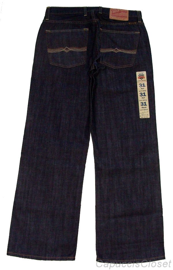 Lucky Brand Mens Jeans Piper Bootleg 181 Denim Dark Rinse Jean 31 New