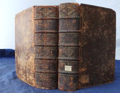 1687 LUCIAN, OPERA, SOPHISTS, GREEK SATIRE, PHILOSOPHY,2 VOL SET, CALF