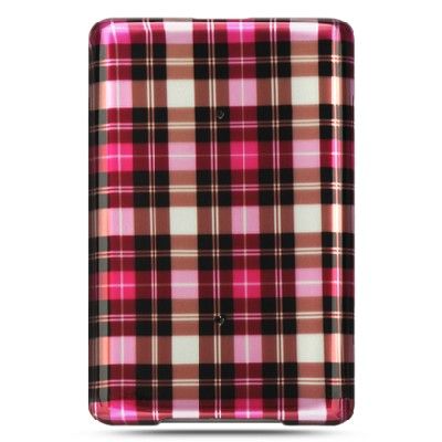 Luxmo Barnes Noble BN Nook Classic 1g 1st Edition Hot Pink Plaid Cover