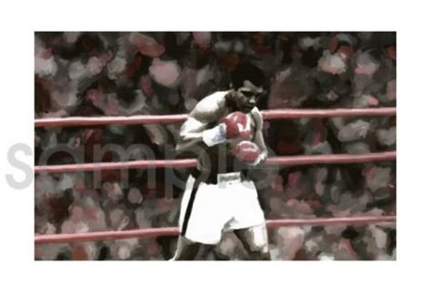 Muhammad Ali Boxing Painting Canvas Art Poster Print