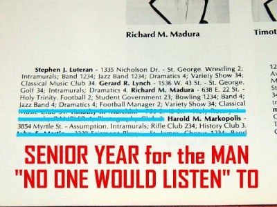 High School Yearbook Bernie Madoff Ponzi Scheme Whistle Blower