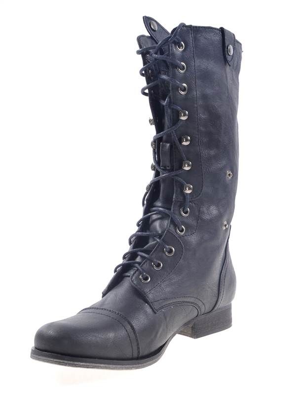 Madden Girl Steve Madden Geirard Womens Blacks Boots Sz 8 M