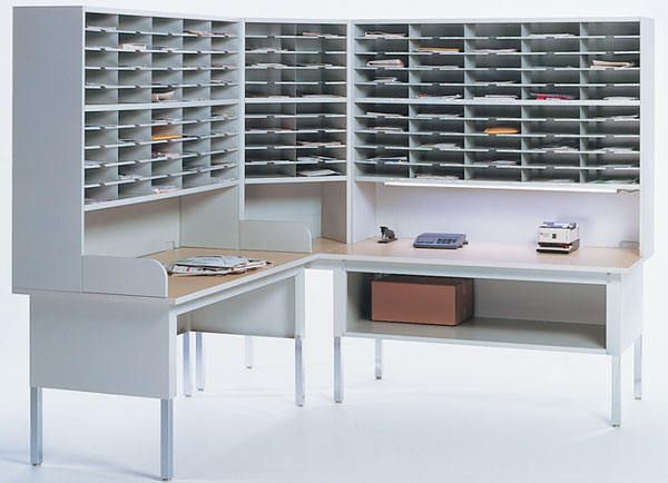 Mail Sorter Mailroom Station Furniture Office Mailbox