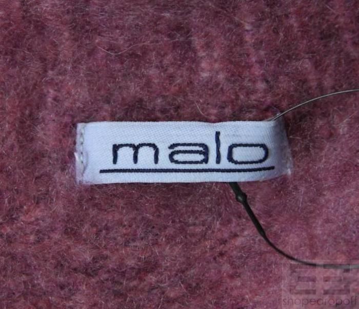 Malo Purple Cashmere Toggle Cardigan Sweater