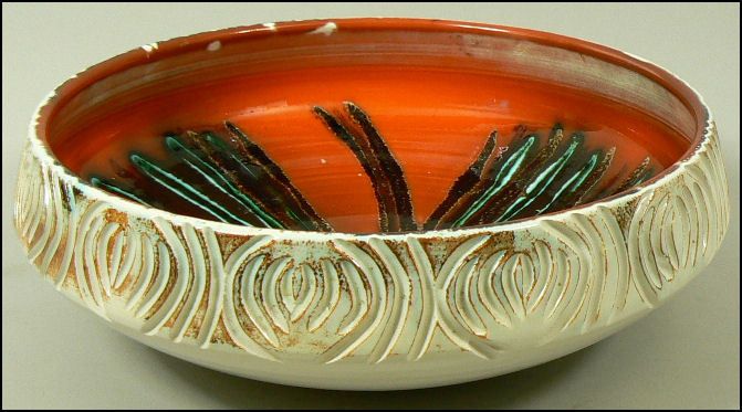 Fabulous Poole Delphis Pottery Large Bowl C 1968