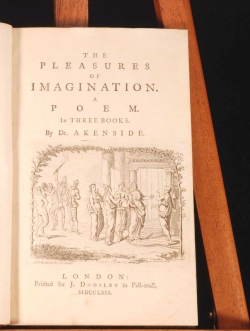 1769 Dr Akenside Pleasures of The Imagination Poetry