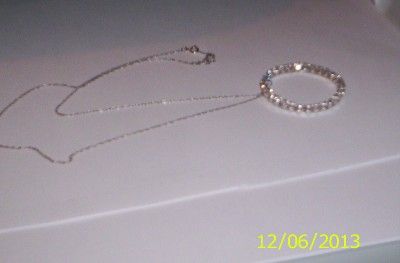 Belden Jewelers Diamond Circle 10K White Gold Necklace Chain 10K Aaj