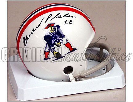 Gerard Phelan Autographed New Englan Patriots Throwback Replica Mini