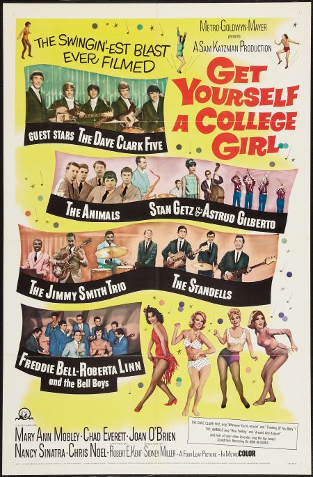 Yourself a College Girl One Sheet Movie Poster Mary Ann Mobley 1964