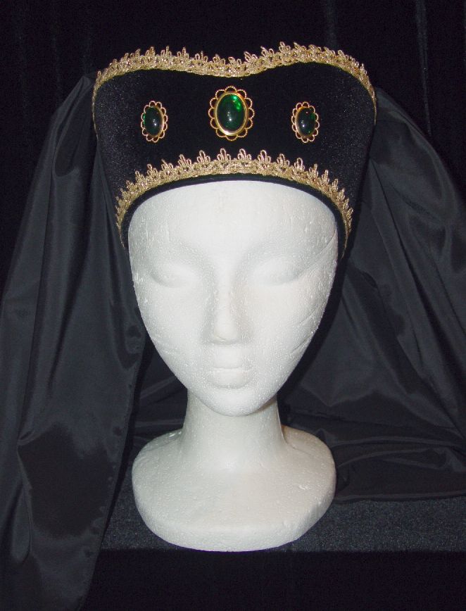 Tudor Renaissance Original Royal Headpiece Hat Headress 4 Dress Gown