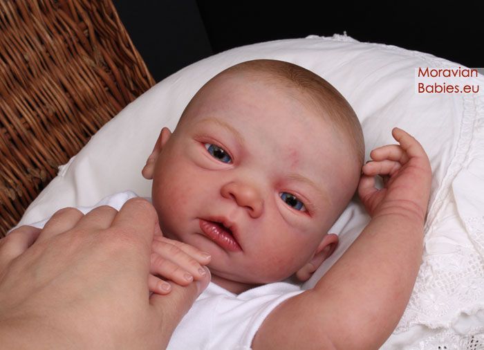 Cute reborn baby girl Klarka; sculpt Celine by Evelina Wosnjuk, NO