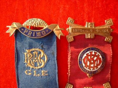 Vintage Raob Enamelled Medals Jewels Westbury Lodge 4766 1931 33 47