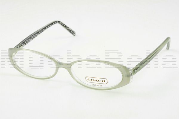 Coach Eyeglasses Frames 507 Becky Silver w Pattern Interior New