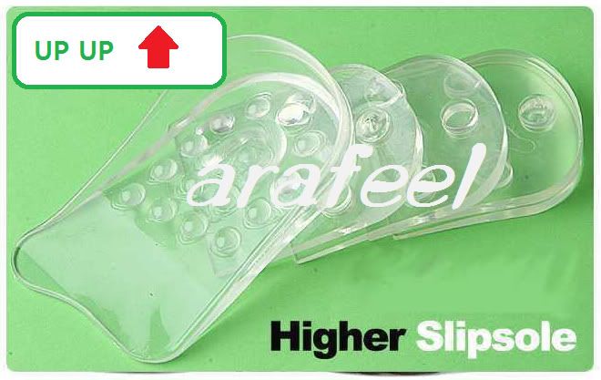 Lifts Pad Silicon Jelly Gel Increase Height Heel Insole